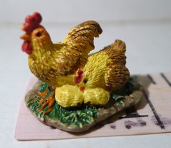 Magnificent Blessings Nativity 2015 Chicken Family Hawthorne Miniature F... - $23.71