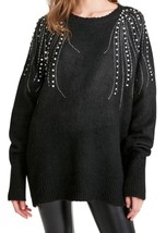 Nwot Bb Dakota By Steve Madden Drip Too Hard Embellished Oversized Sweater Sz M - £18.50 GBP