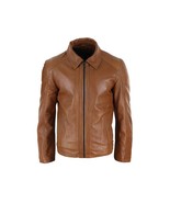 Men &amp; Women Leather Jacket Cowhide Vintage Biker Café Racer Designer Dis... - $277.46 CAD