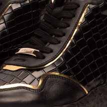 Bellagio Black & Gold High-Top Men Sneaker image 3