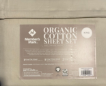 Members Mark King  Organic Cotton Sheet Set 300-Thread-Cotton Count 4 Pi... - $44.55