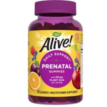 Nature�s Way Alive! Daily Support Prenatal Gummies, 50mg Plant-Based DHA... - $12.70