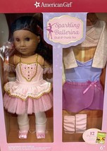 American Girl Sparkling Ballerina Doll + Outfit Set Dark Skin Truly Me - £90.05 GBP