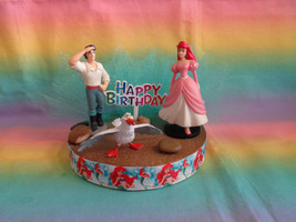 Little Mermaid &amp; Prince Eric Cake Topper 6&quot; Styrofoam Base - OOAK - $19.74