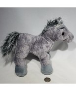 Ganz Webkinz Grey Gray Arabian Horse Plush HM098 4&quot; x 10&quot; x 9 No Code EUC - £7.03 GBP