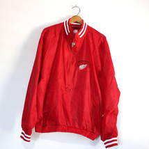 Vintage Detroit Red Wings Hockey Pullover Jacket Large - £66.99 GBP