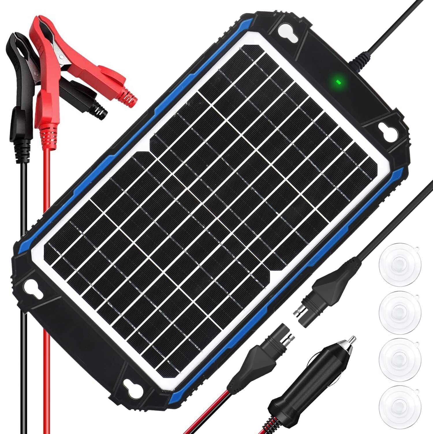 SUNER POWER Waterproof 12W 12V Solar Battery Charger &amp; Maintainer Pro Bu... - $115.20