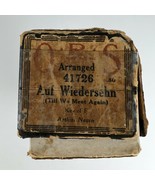 Vintage QRS Music Company Piano Roll 41726 Auf Wiedersehn (Till We Meet ... - £15.79 GBP