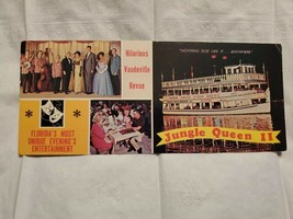 Vtg Postcard Jungle Queen II Cruise Ship, Fort Lauderdale FL, Vaudeville - £3.98 GBP