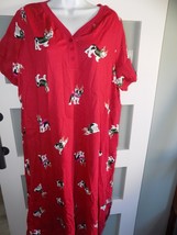 Dreams &amp; Co Reindeer Frenchie Red SS Nightgown Size 18/20 Women&#39;s NWOT - $28.21