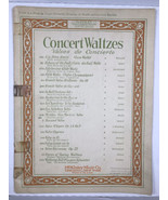 Concert Waltzes McKinley Music Co Vintage Sheet Music 1909 Taped Binding - $14.95