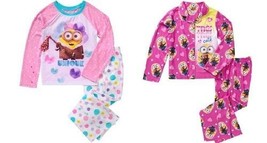 Minions Girls License Button Front Pajama or Fleece  2 Piece Sleep Set 6X - $11.89
