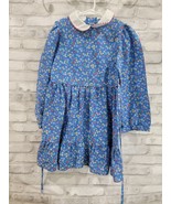 Vintage Girls Winnie the Pooh Floral Tie Back Dress Size 7 L/S Lightweig... - $40.68 CAD