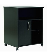 Eco-Friendly Black Printer Stand Cart - $4,076.43 MXN