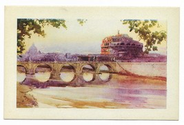Astro Edizioni D&#39; Arte Postcard Roma Castel Sant&#39;Angelo 1920s divided ba... - $9.99