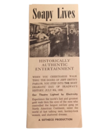 Soapy Lives Jeff Smith&#39;s Parlor Skagway Alaska AK Advertising Brochure - $9.85