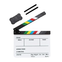 Movie Directors Clapboard, Photography Studio Video Tv Acrylic Clapper B... - £31.35 GBP