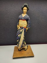 Vintage Nishi Geisha Standing Doll Kimono Figurine Japan Japanese - $22.50