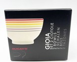 Two Bugotti Gioia Cereal Soup Bowls Rainbow Stripe New With Original Box - $59.99