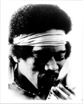 Jimi Hendrix wearing bandana smoking cigarette 8x10 inch photo - $14.99