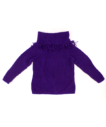 Chico&#39;s Women&#39;s Pullover Cowl Neck Kyra Fringe Sweater Chico&#39;s Size 2 Pu... - $35.13 CAD