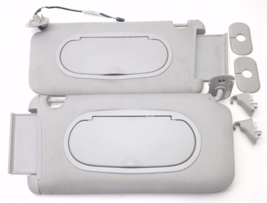 2005-2009 Pontiac G6 Chevy Malibu Set Sun Visors Sunvisor Grey w/Light OEM - $76.26