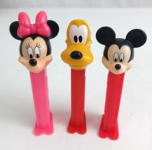 Lot of 3 Disney Pez Dispensers Mickey, Minnie, &amp; Pluto (A) - £7.61 GBP