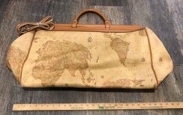 Brand New Doctor Map Style Vintage Handbag Carry On With Shoulder Strap Travel - £78.04 GBP