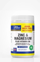 Zinc &amp; Magnesium Plus Vitamin B6 200 Capsules r immune function and thri... - $502.17 MXN