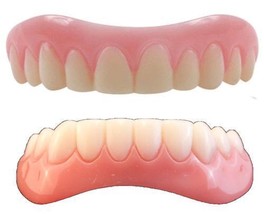 Instant Smile Teeth Medium Top &amp; Bottom Set One Pkg Ex Beads Perfect Photo Fast - £18.64 GBP