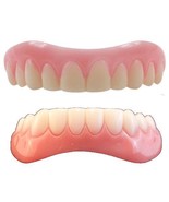 Instant Smile Teeth MEDIUM top &amp; BOTTOM SET ONE PKG EX BEADS perfect pho... - £18.52 GBP