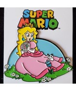Nintendo  • Super Mario Bros. • Princess Peach Floral Enamel Pin Lapel B... - £12.53 GBP