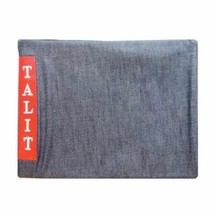 TALIT BAG DENIM W/ENGLISH CORNER JEANS RED LABEL 13.5 INCHES X 10.5 INCHES - £35.61 GBP