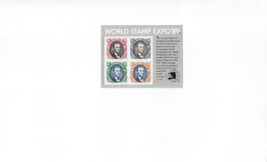 US Stamps/Postage/Souvenir Sheets Sc #2433 World Stamp Expo MNH F-VF OG FV $3.60 - £4.35 GBP