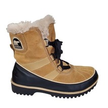 SOREL Tivoli II NL2089-373 Tan Suede/Black Leather Waterproof Women&#39;s Size 7 - £38.52 GBP