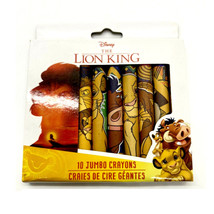 Disney The Lion King 10 Jumbo Crayons Sealed Peach Tree Playthings Graphics - $7.84