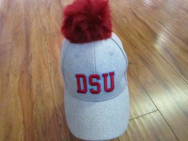 Delaware State University Pom Pom Hat Hbcu Baseball Cap Hat Dsu Hornets - £15.66 GBP