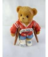 Wade Weathersbee 1998 Members Bear Figure Get Well Crutches Cherished Te... - $10.38 CAD
