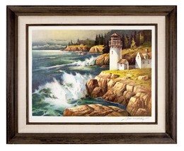 &quot; Neuf Angleterre Phare Par Tom Nicholas Franklin Mint Signée Lithographie W / - £131.93 GBP