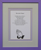 Infant Children Nursery Christian Wall Decor the Lords Prayer Framed 8x1... - £26.16 GBP