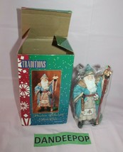 Traditions Porcelain Collectibles Santa Claus 8&quot; Figure In Box - £38.92 GBP