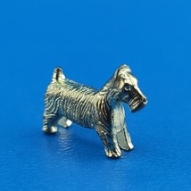Monopoly Deluxe Scottish Terrier Dog Token Gold Replacement Game Piece 1998 - £4.08 GBP