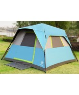 EVER ADVANCED Blackout Instant Camping Tent 6 Person Cabin, Resistant, Blue - £195.16 GBP