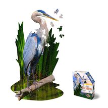 Madd Capp Blue Heron 300 Piece Jigsaw Puzzle for Ages 10 and up - 6021 - Unique- - £17.09 GBP