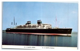 Santa Rosa Santa Paula Cruise Ship Postcard Grace Line South America - £31.28 GBP
