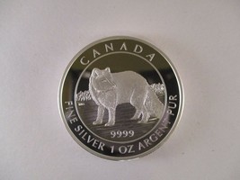 2014 'Arctic Fox' Proof $5 Silver Coin 1oz .9999 Fine - $69.29