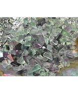 Rainbow Fluorite Gemstone Embellishment UNDRILLED Medium Chips 50g (1.75... - $55.55 MXN