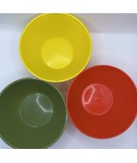 Vintage 1970s Plastic Margarine Cereal Bowls Lot of 3 - $32.53 CAD