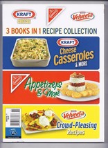 3 books in 1 Recipe collection Kraft Cheese Nabisco Velveeta - £13.85 GBP