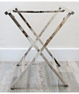 Elegant 1970s Chrome Campaign Folding Table Base - $550.80 CAD